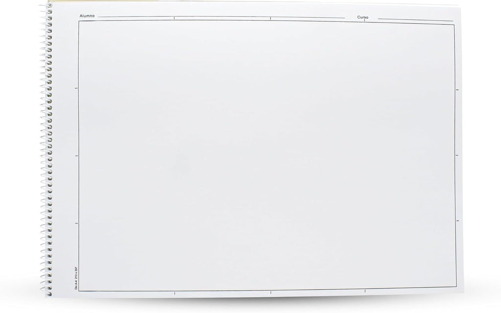 Bloc de dibujo A4 con margen