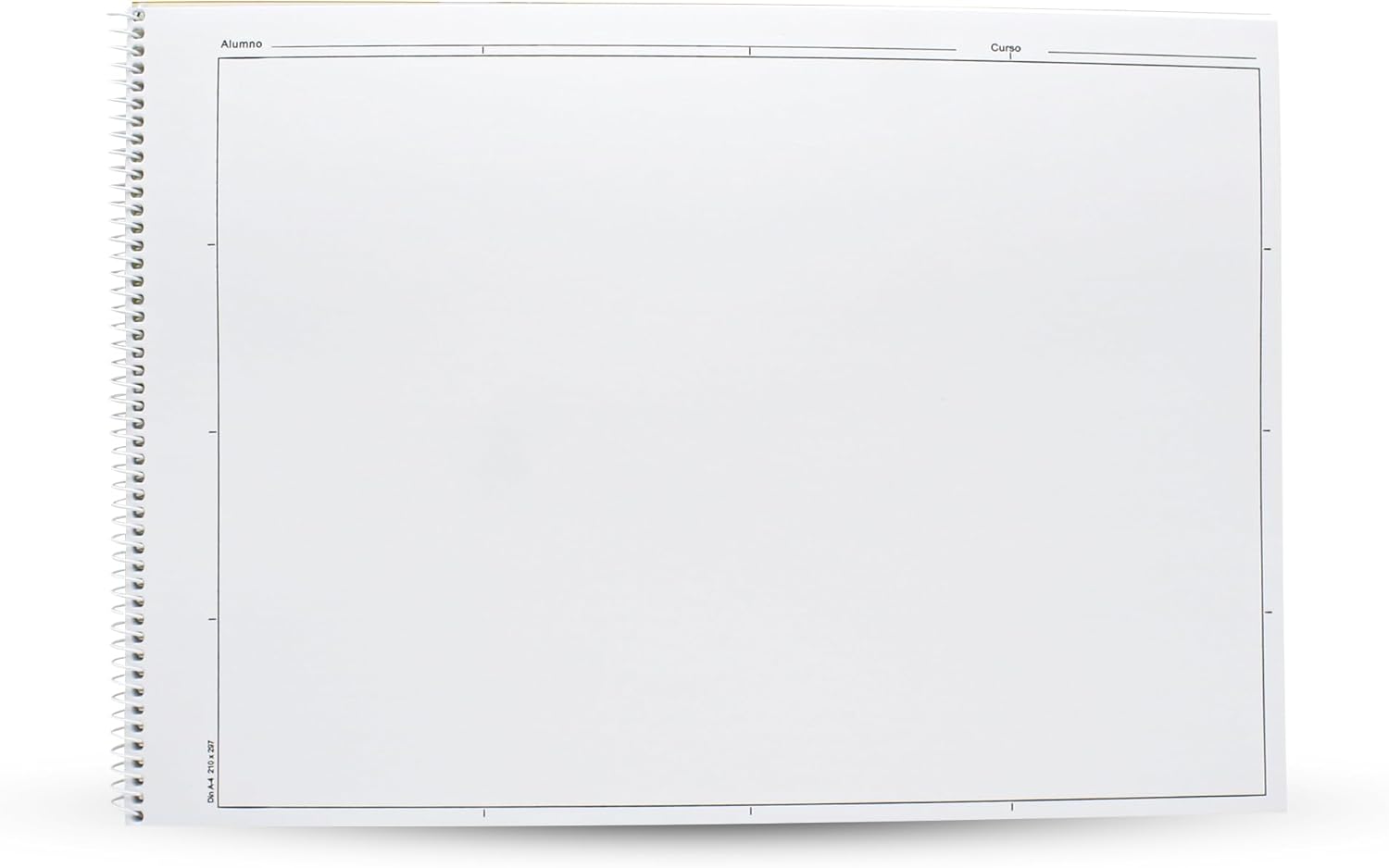 Bloc de dibujo A4 con margen