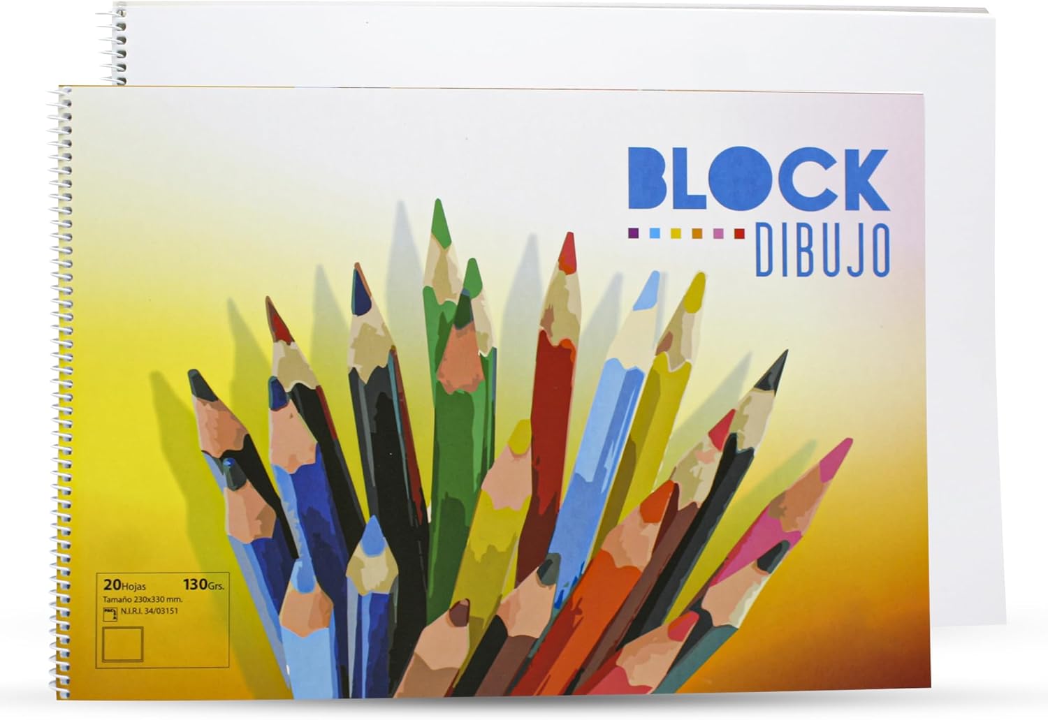 Bloc de dibujo A4 sin margen