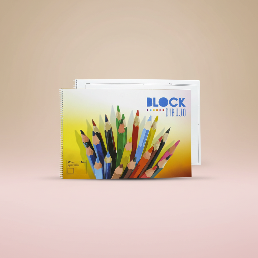 Bloc de dibujo con margen, foto eccomerce