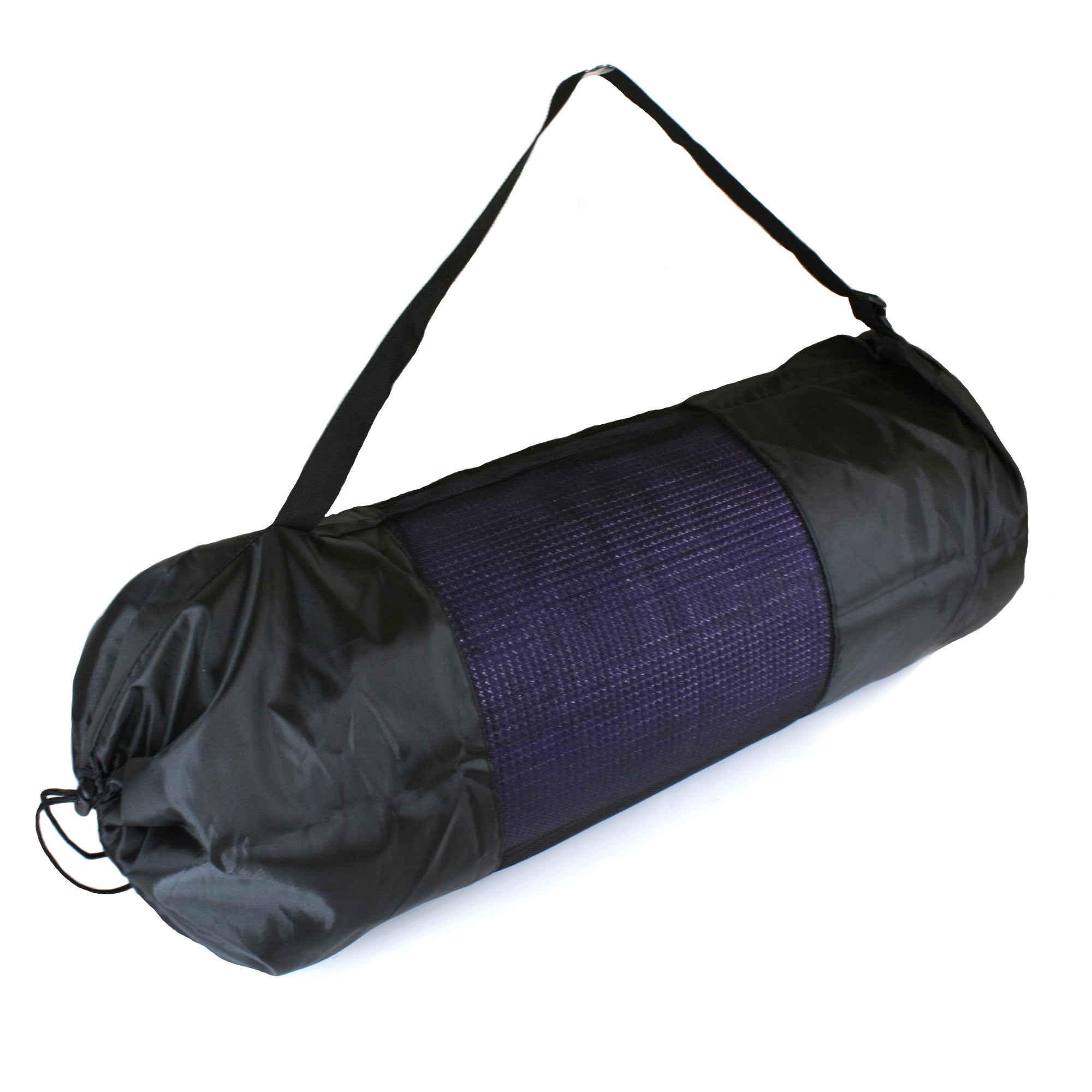 Bolsa de yoga de Doja Hobbies negra con transparencia en el centro. 